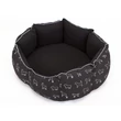 New York kutyaágy és macskaágy - fekete kutya mintával