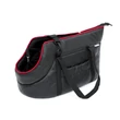 Bőr kutya és macska hordozó táska - fekete