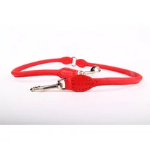 Bőr póráz ketté osztó - Piros