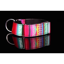 Mozaik agár nyakörv - Rózsaszín mozaik - 30mm / 36-50cm