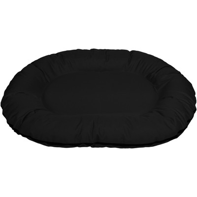 Oval kültéri kutyaágy és macskaágy - fekete - 100x75cm