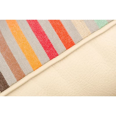 Luxury Soft Stripes Red bőr kutyaágy