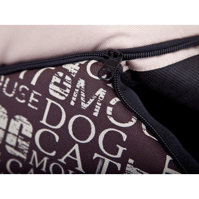 Szivacs kutya és cica ház - feliratos, barna