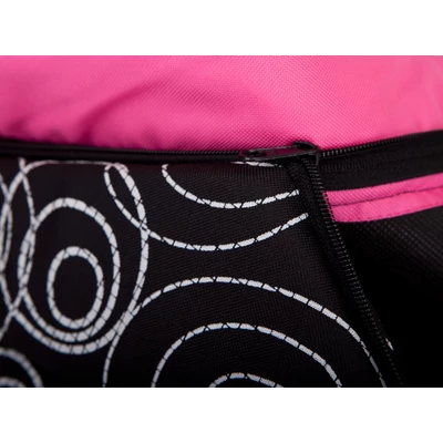 Szivacs kutyaház - fekete, rózsaszín