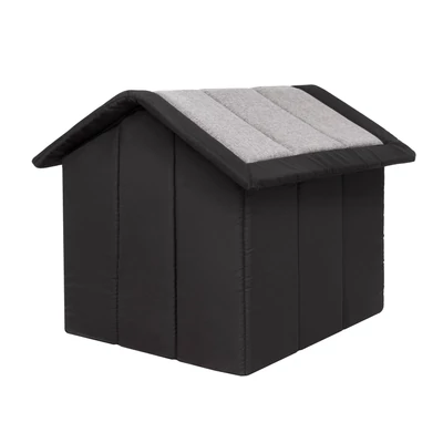 Inari szivacs kutyaház és cicaház - világosszürke, fekete