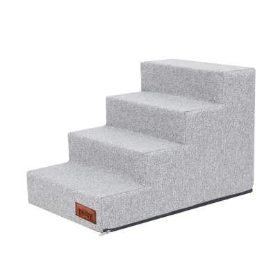 Inari lépcső - 4 fokos, 40cm magas - világosszürke