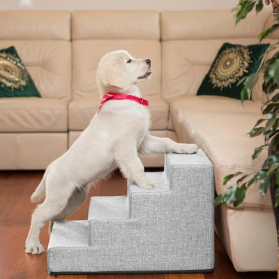 Inari lépcső - 4 fokos, 40cm magas - világosszürke