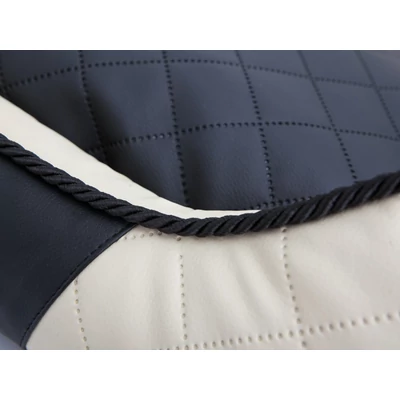 Elite bőr kutyaágy és macskaágy - bézs és fekete