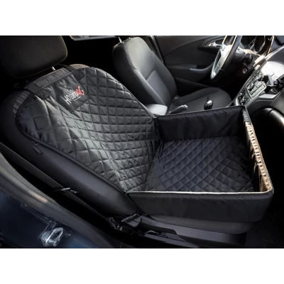 Fox kutya szállító, hordozó, ülésvédő autóba - Fekete