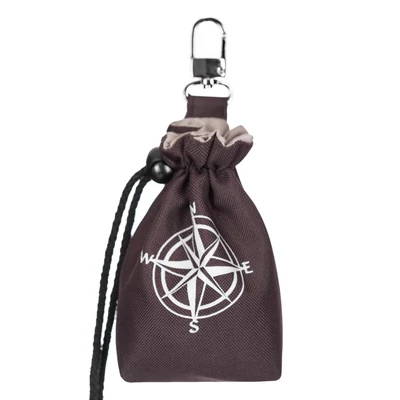 Jutalomfalat tartó zsák - barna iránytűs