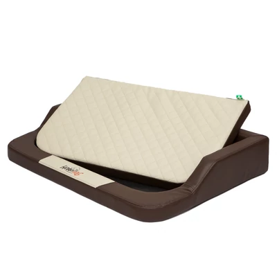 Medico Lux memóriahabos ortopédiai kutyaágy és macskaágy - barna és bézs