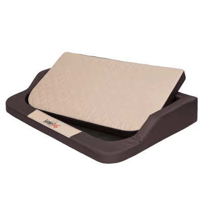 Medico Standard memóriahabos ortopédiai kutyaágy és macskaágy - barna és bézs