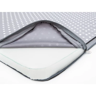 Light matrac kutyáknak és cicáknak  - világos szürke, fehér pöttyös