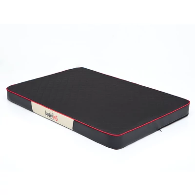 Premium bőr memóriahabos ortopédiai kutya és cica matrac - fekete