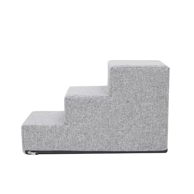 Inari lépcső - 3 fokos, 30cm magas - világosszürke