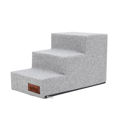 Inari lépcső - 3 fokos, 30cm magas - világosszürke