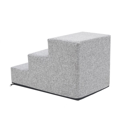 Inari lépcső - 3 fokos, 30cm magas - világosszürke