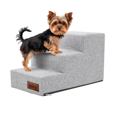 Inari lépcső - 3 fokos, 30cm magas - világosszürke