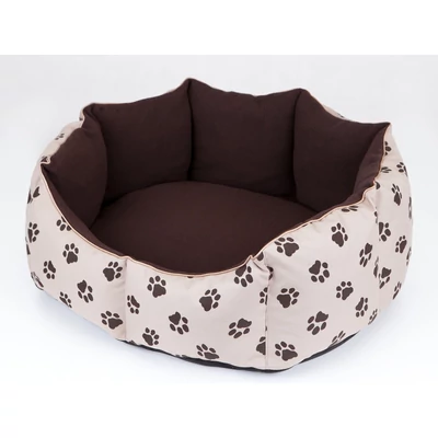 New York kutyaágy és macskaágy - bézs tappancs mintával