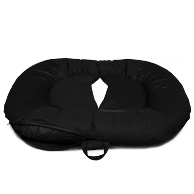 Ponton Comfort kutyaágy és macskaágy - fekete piros szegéllyel