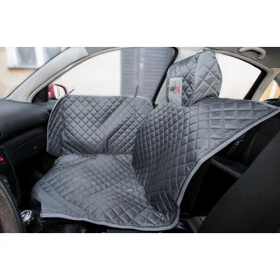 Első, hátsó ülés védő takaró kutya szállításához - Szürke