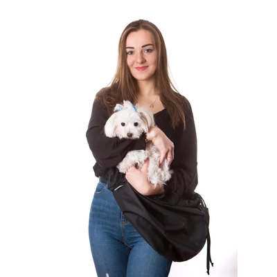 Juliette kutya és cica hordozó táska - fekete