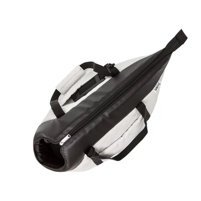 Bőr kutya és macska hordozó táska - fehér