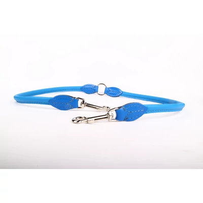 Bőr póráz ketté osztó - Kék