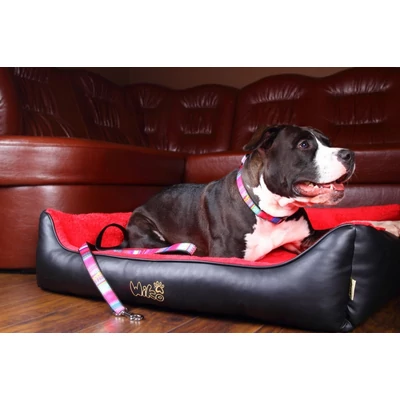 Mozaik nyakörv - Fekete mozaik - 10 mm / 30-40cm 