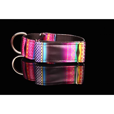 Mozaik agár nyakörv - Fekete mozaik - 40mm / 30-40cm